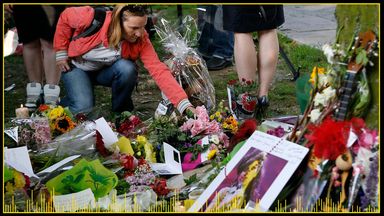 Tributes were laid near Amy Winehouse's home after her death